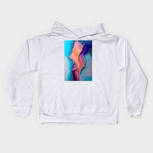 Volcanic Ash - Abstract Alcohol Ink Resin Art Kids Hoodie